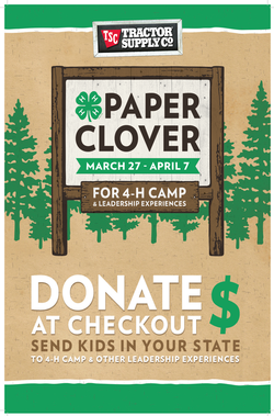 Tractor Supply Paper Clover campaign poster